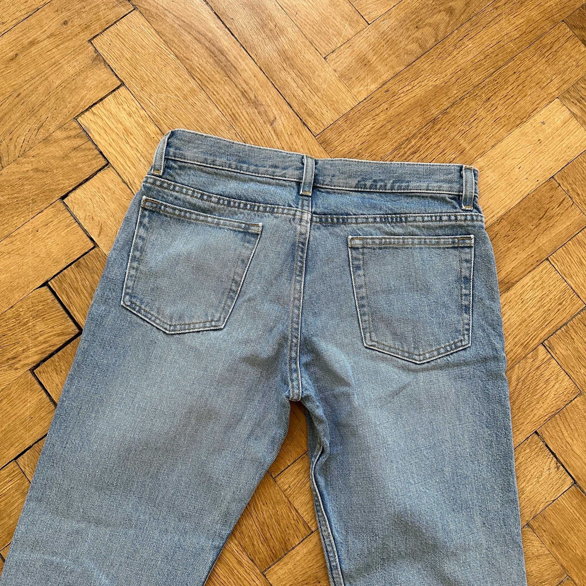 Helmut Lang Washed Blue Denim Pants