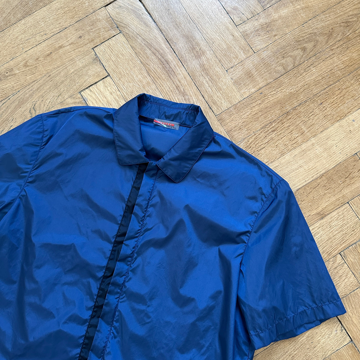 Prada Sport 90s Nylon Zip Shortsleeve Shirt