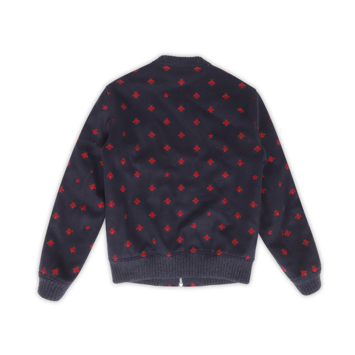 Gucci Bee Embroidered Wool Bomber