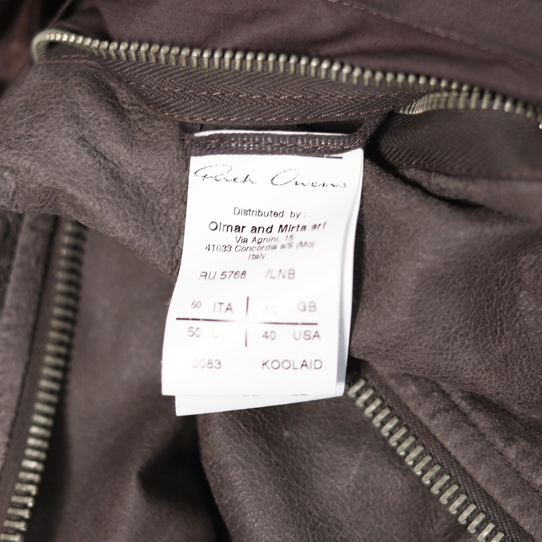 Rick Owens SS13 Blistered Lamb Bauhaus Leather Jacket
