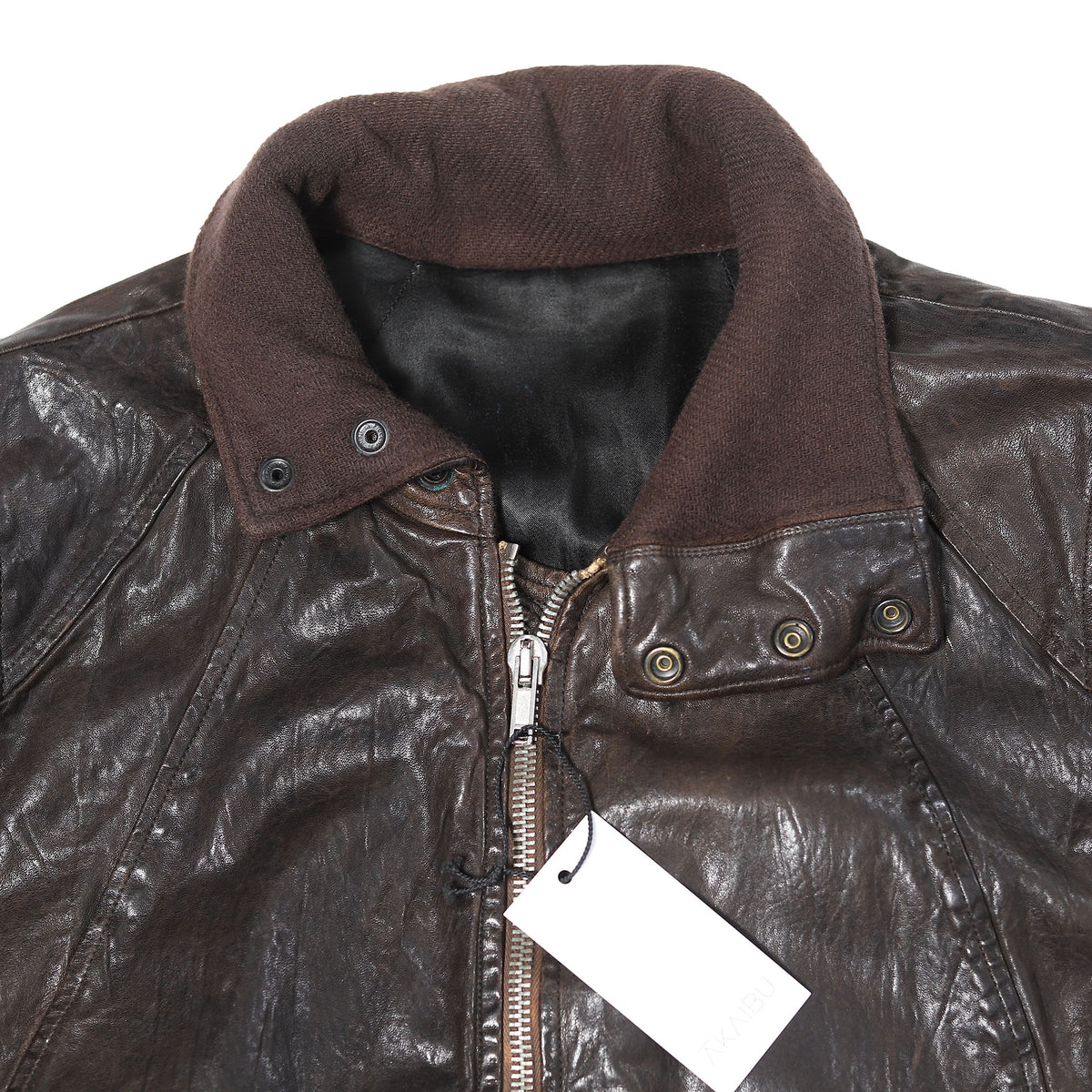 Rick Owens FW11 Hammered Lamb High Neck Intarsia Jacket