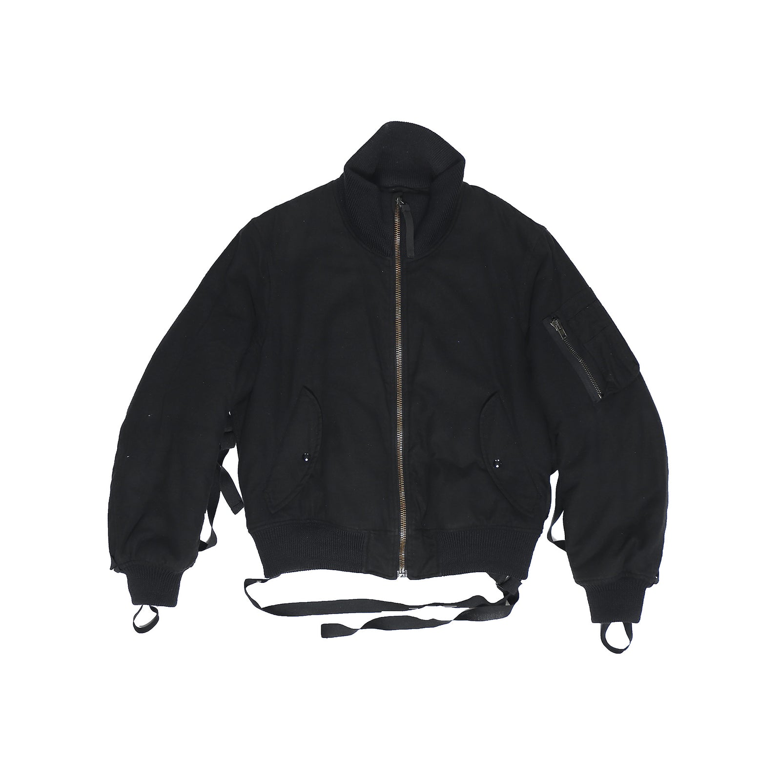 Helmut Lang AW03 Wool Bondage Bomber Jacket