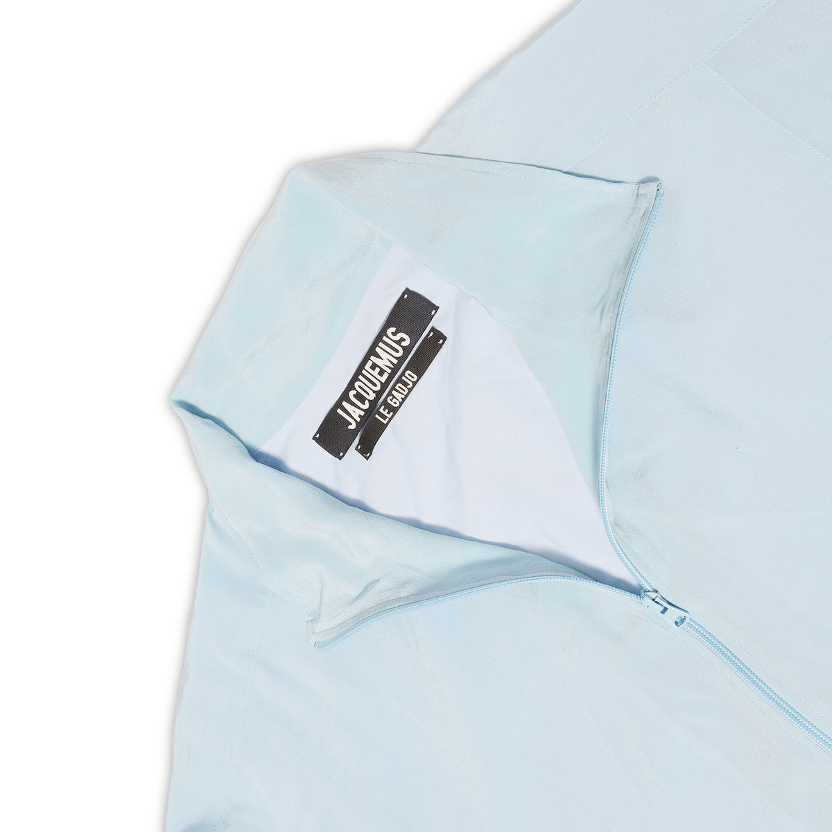 Jacquemus Light Blue Silk Trackjacket