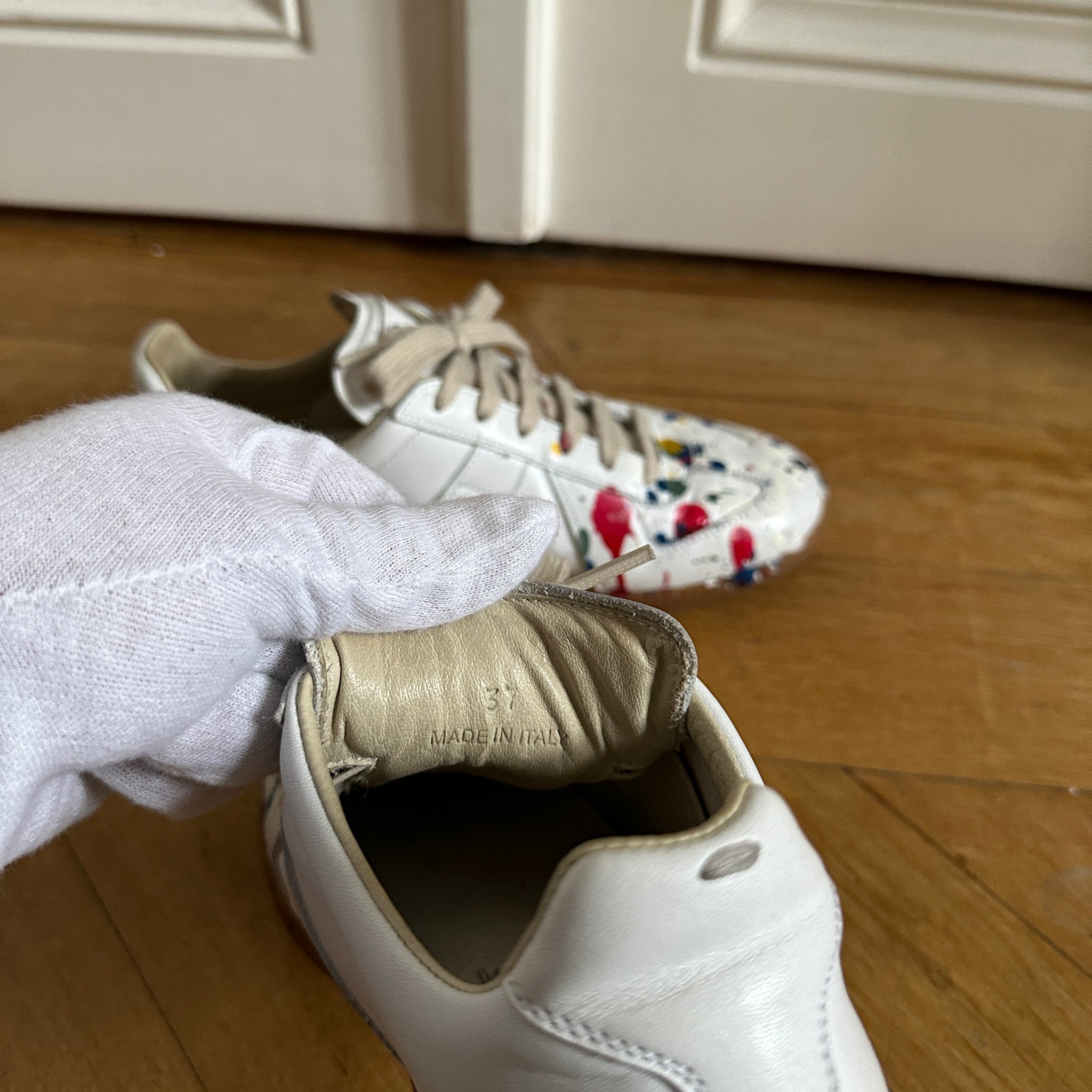 Maison Martin Margiela Paint Splatter GATs - Ākaibu Store