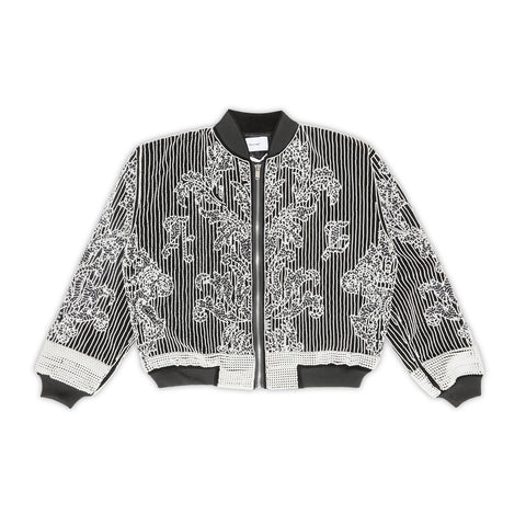 Heliot Emil Pearl Embroidery Bomber