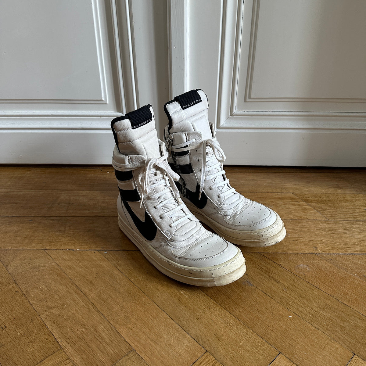 Rick Owens Milk Black Dunks