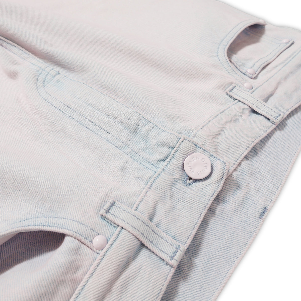 Louis Vuitton SS20 Pink Bleached Denim