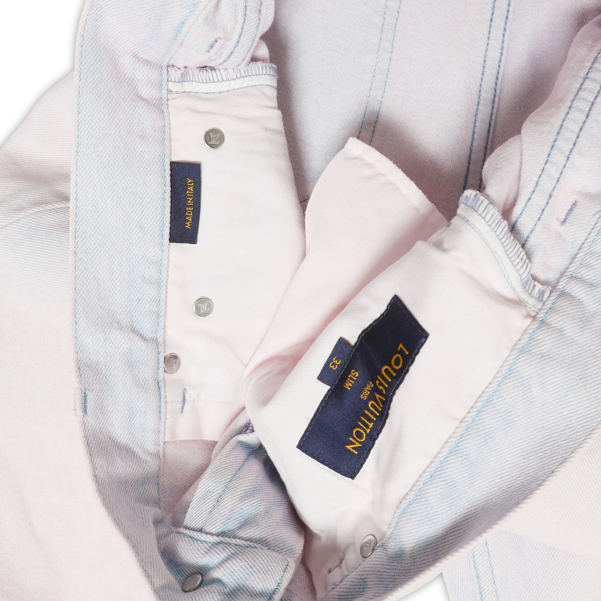 Louis Vuitton SS20 Pink Bleached Denim