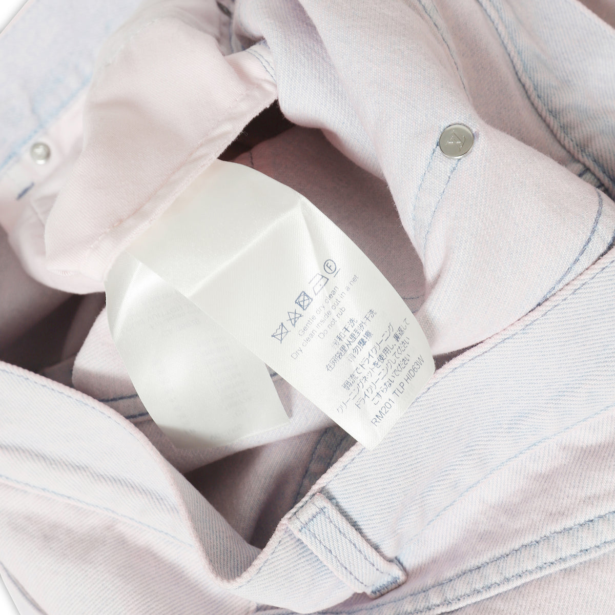 Louis Vuitton SS20 Pink Bleached Denim