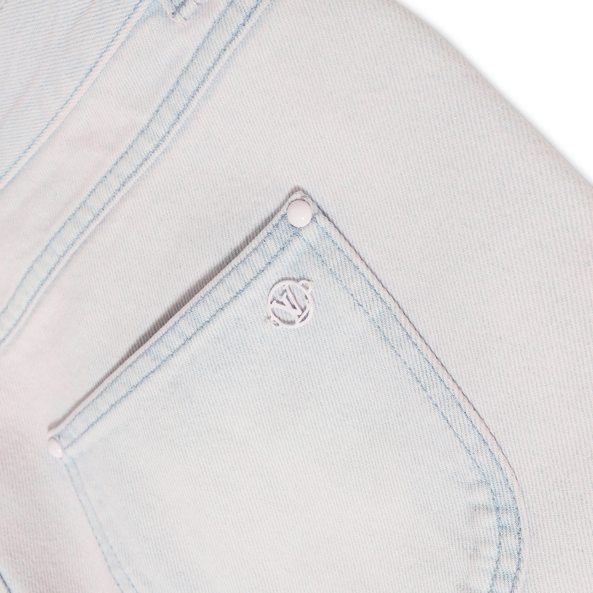 Louis Vuitton SS20 Pink Bleached Denim