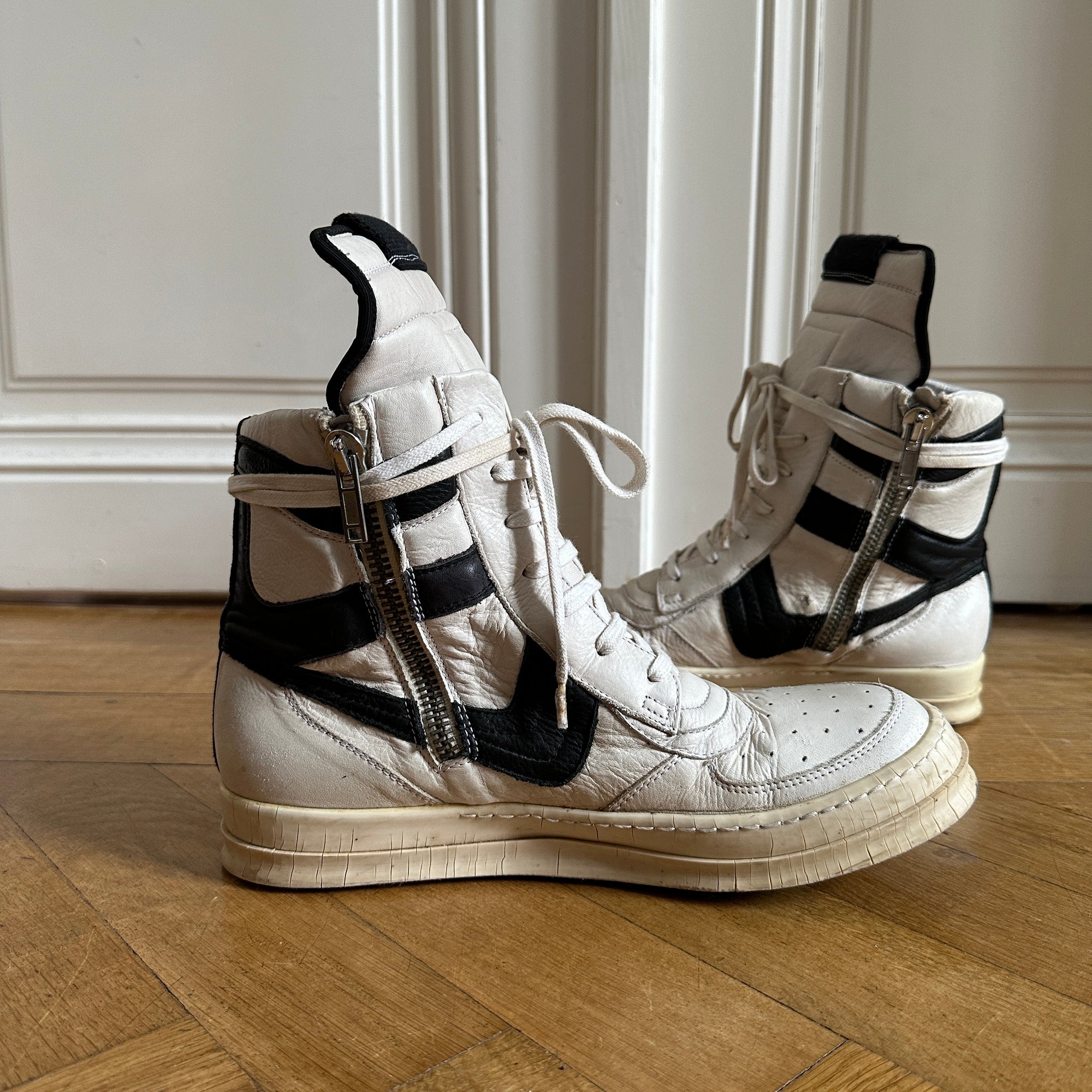 Rick Owens Milk Black Dunks