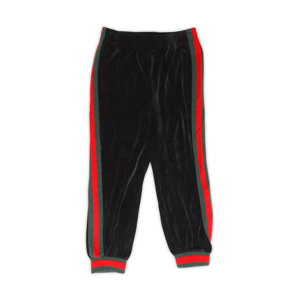 GUCCI グッチ ×DAPPER DAN Velor Track pants ダッパーダン ベロアトラックパンツ ブラック 535766 X9Y89 Gucci x Dapper Dan Velour Trackpants - Ākaibu Store