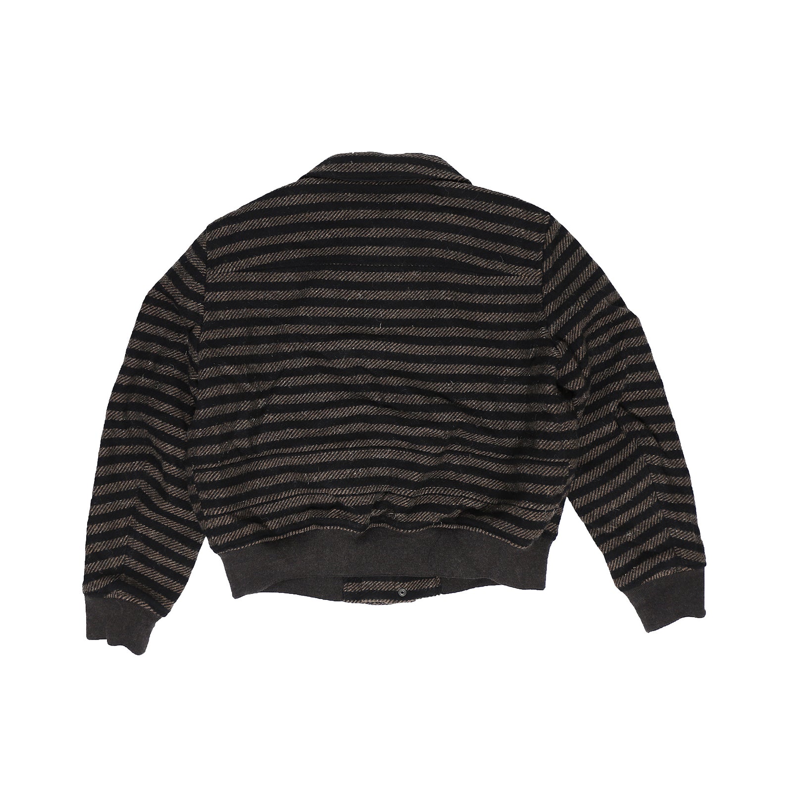 Haider Ackermann FW14 Striped Wool Bomber Jacket Barneys NY Exclusive