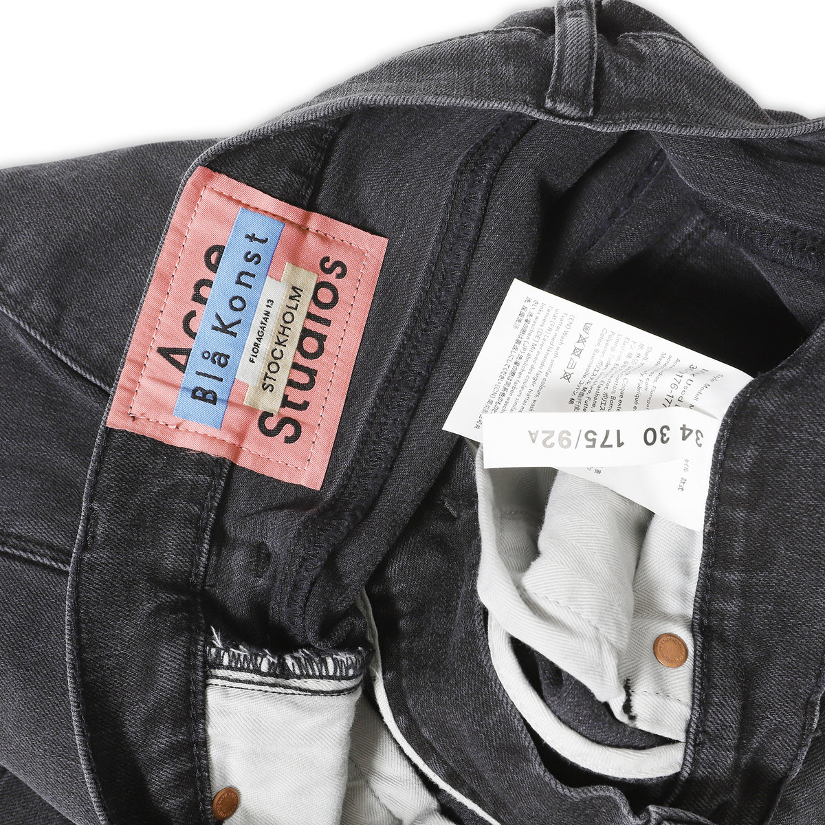 Acne Studios "Max Used Blk" Denim