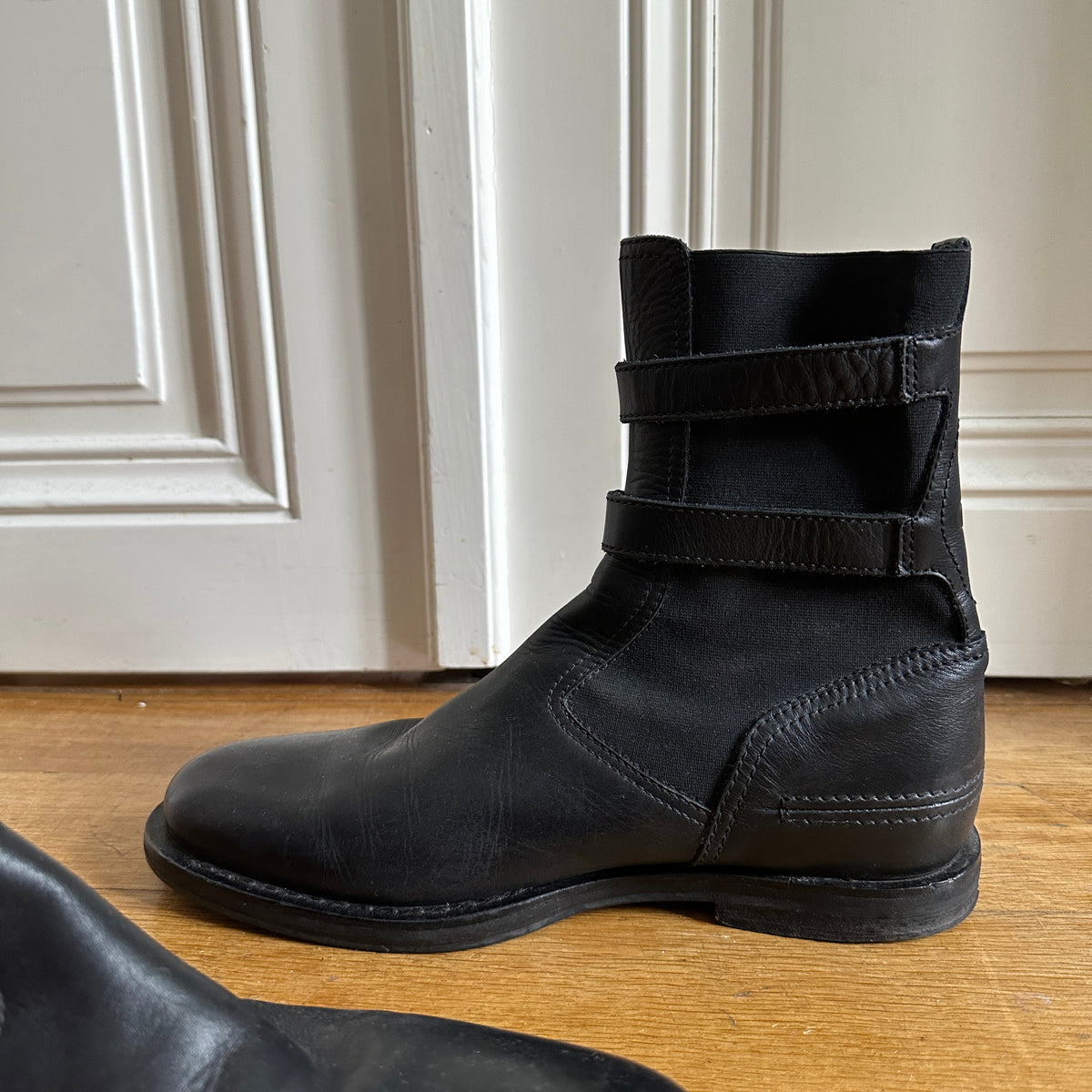 Dior Homme AW04 VOTC Buckle Strap Moto Biker Boots