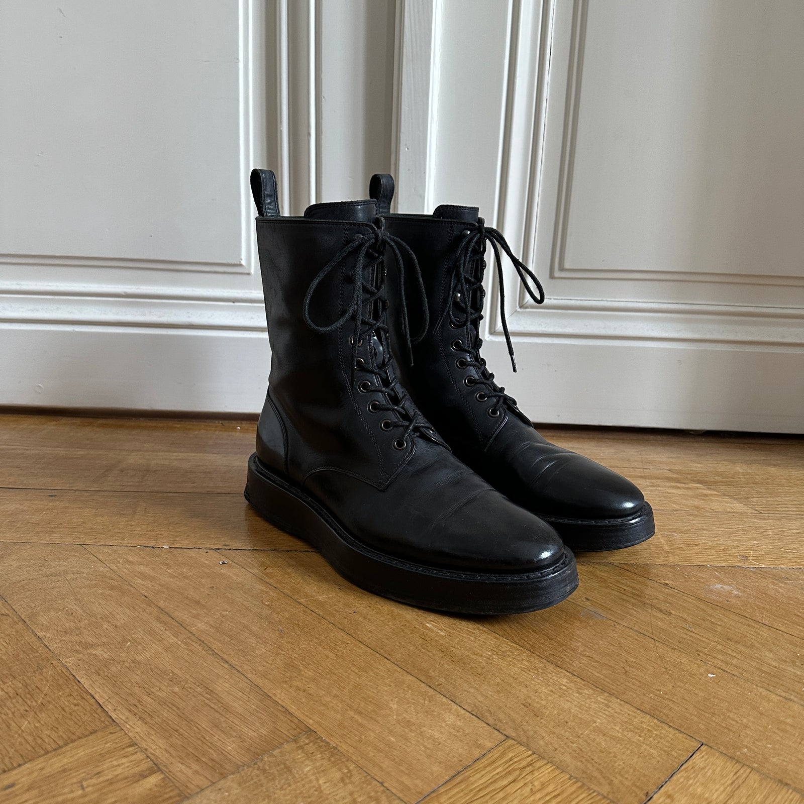 Bottega Veneta FW10 Horse Leather Combat Creeper Boots