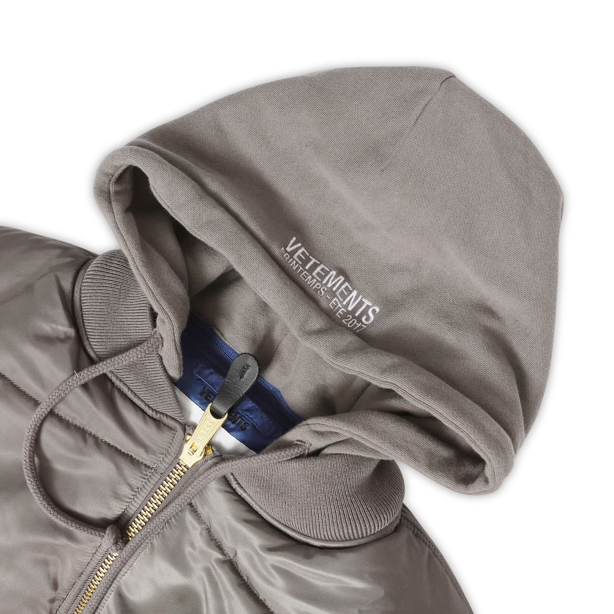 Vetements FW17 Reversible Hooded Bomber