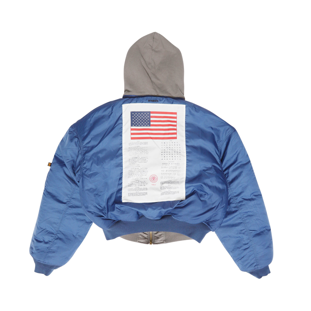 Vetements FW17 Reversible Hooded Bomber