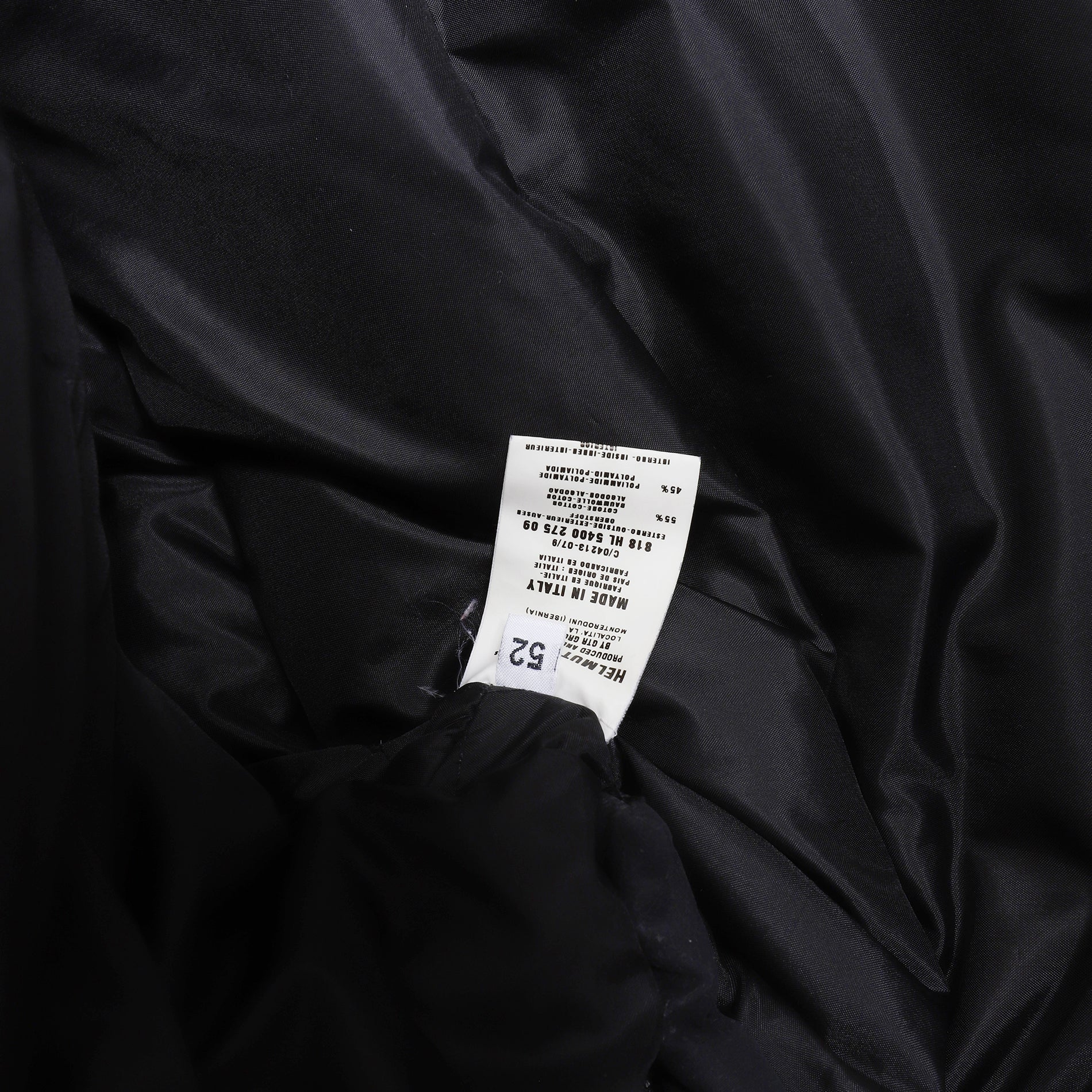 Helmut Lang AW98 Eskimo Hood Half Zip Padded Down Anorak