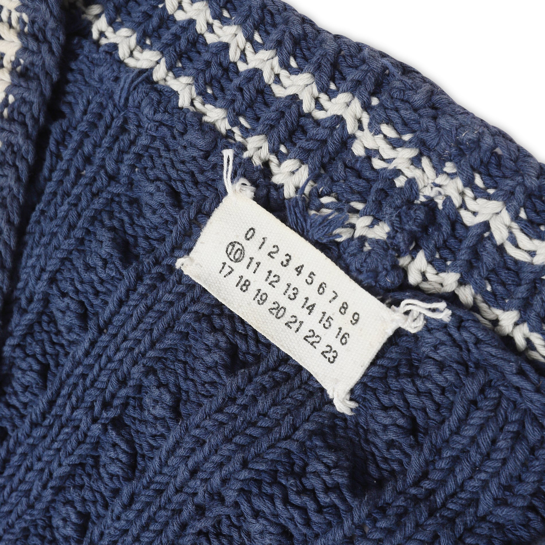 Maison Martin Margiela AW07 Cable Knit Varsity Cardigan