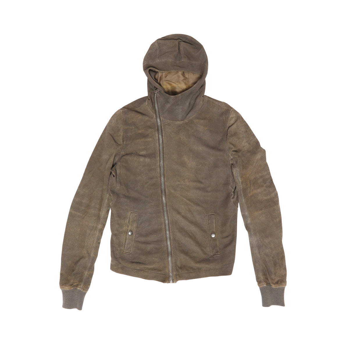 Rick Owens Blistered Lamb Bullet Leather Jacket