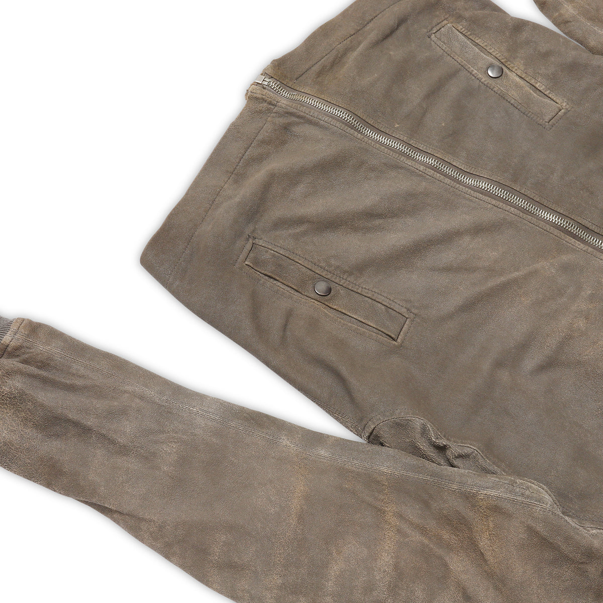 Rick Owens Blistered Lamb Bullet Leather Jacket