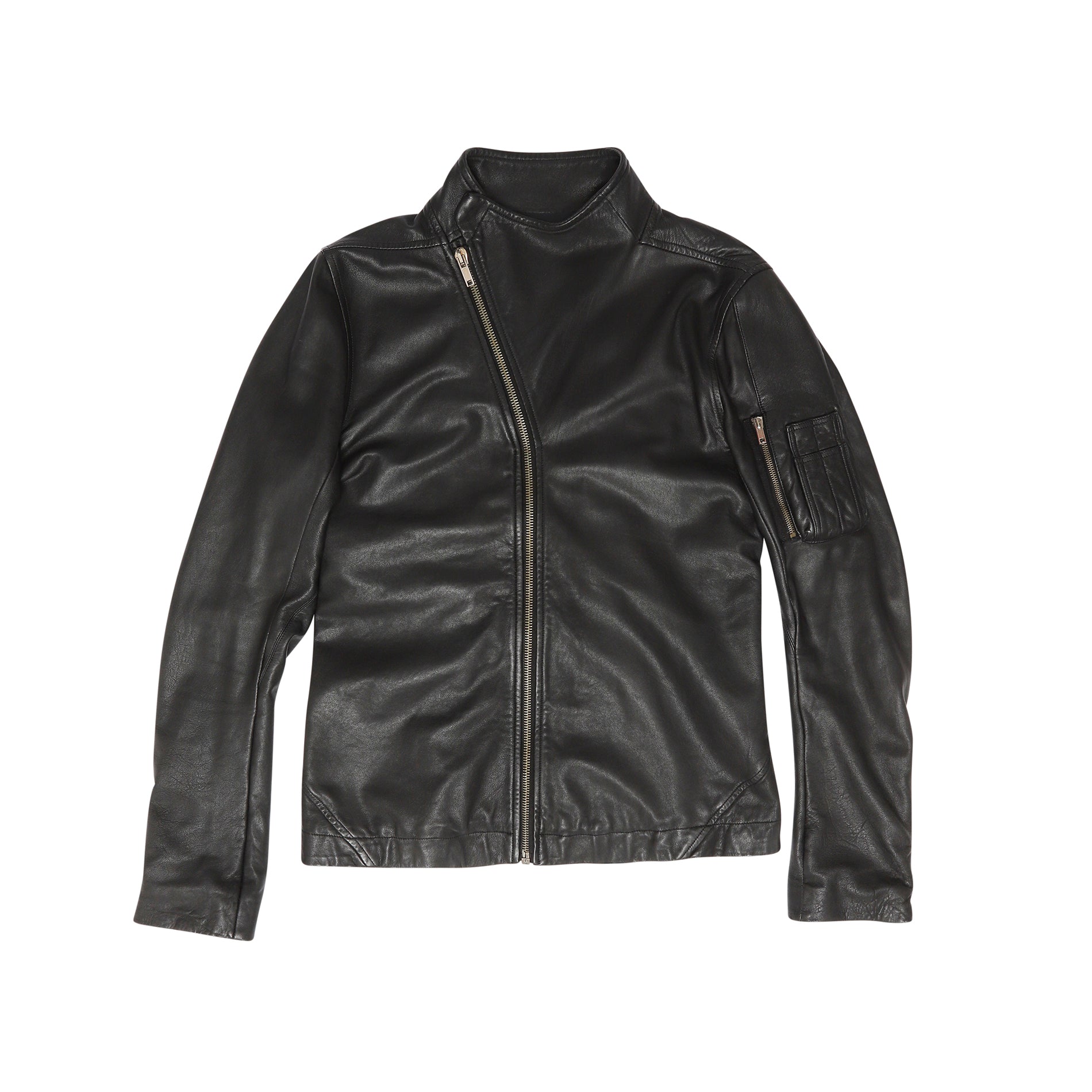 West Louis Gradient Bomber Leather Jacket Black / M | Male
