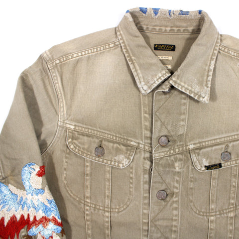 Kapital Kountry Thunderbird Embroidery Denim Jacket
