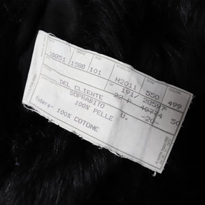 Helmut Lang FW00 Runway Black Fur Coat