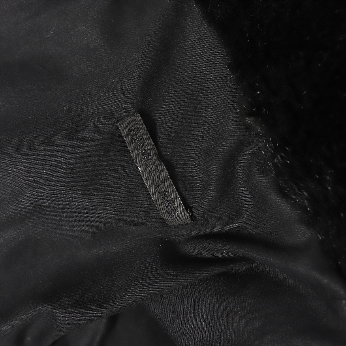 Helmut Lang FW00 Runway Black Fur Coat