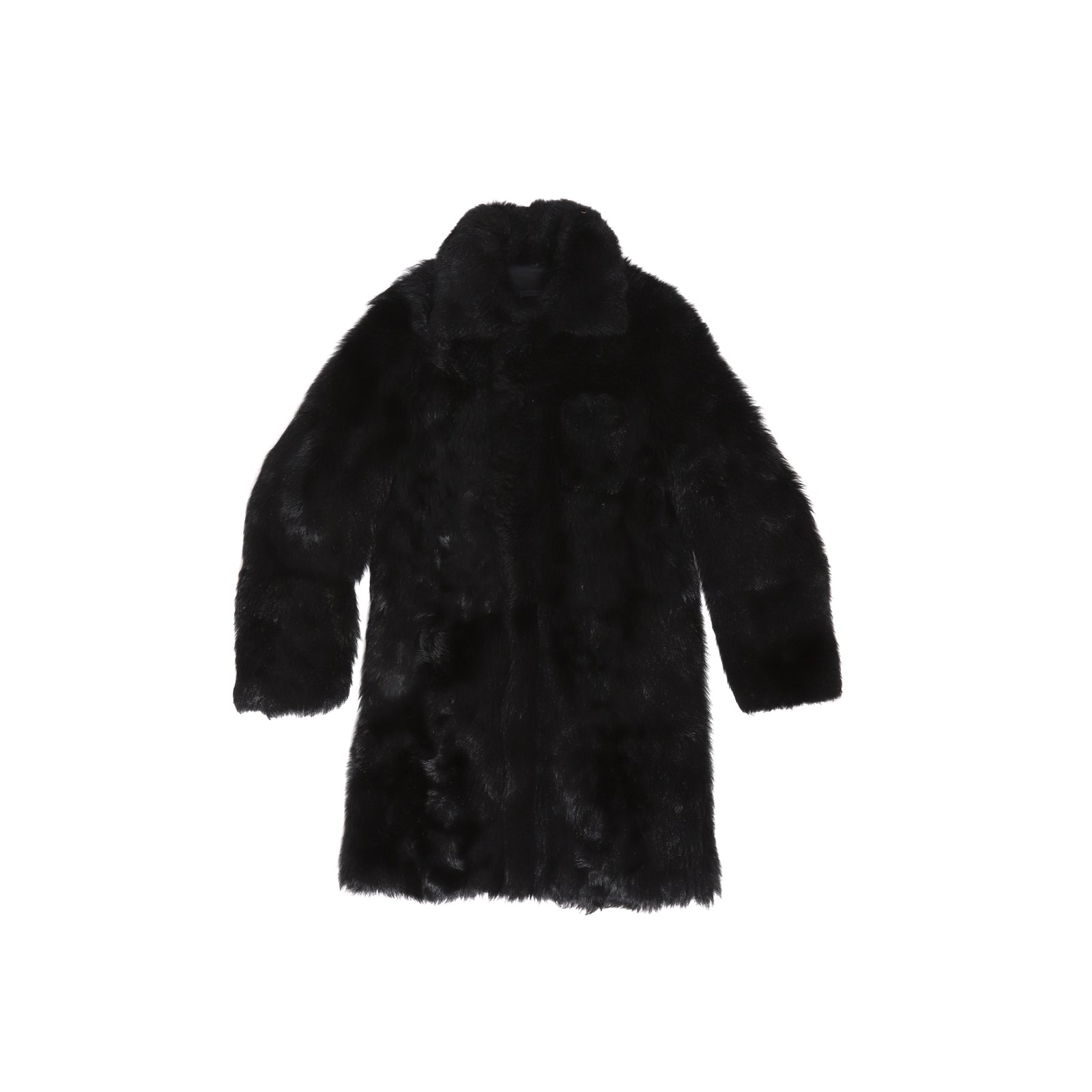Helmut Lang FW00 Runway Black Fur Coat
