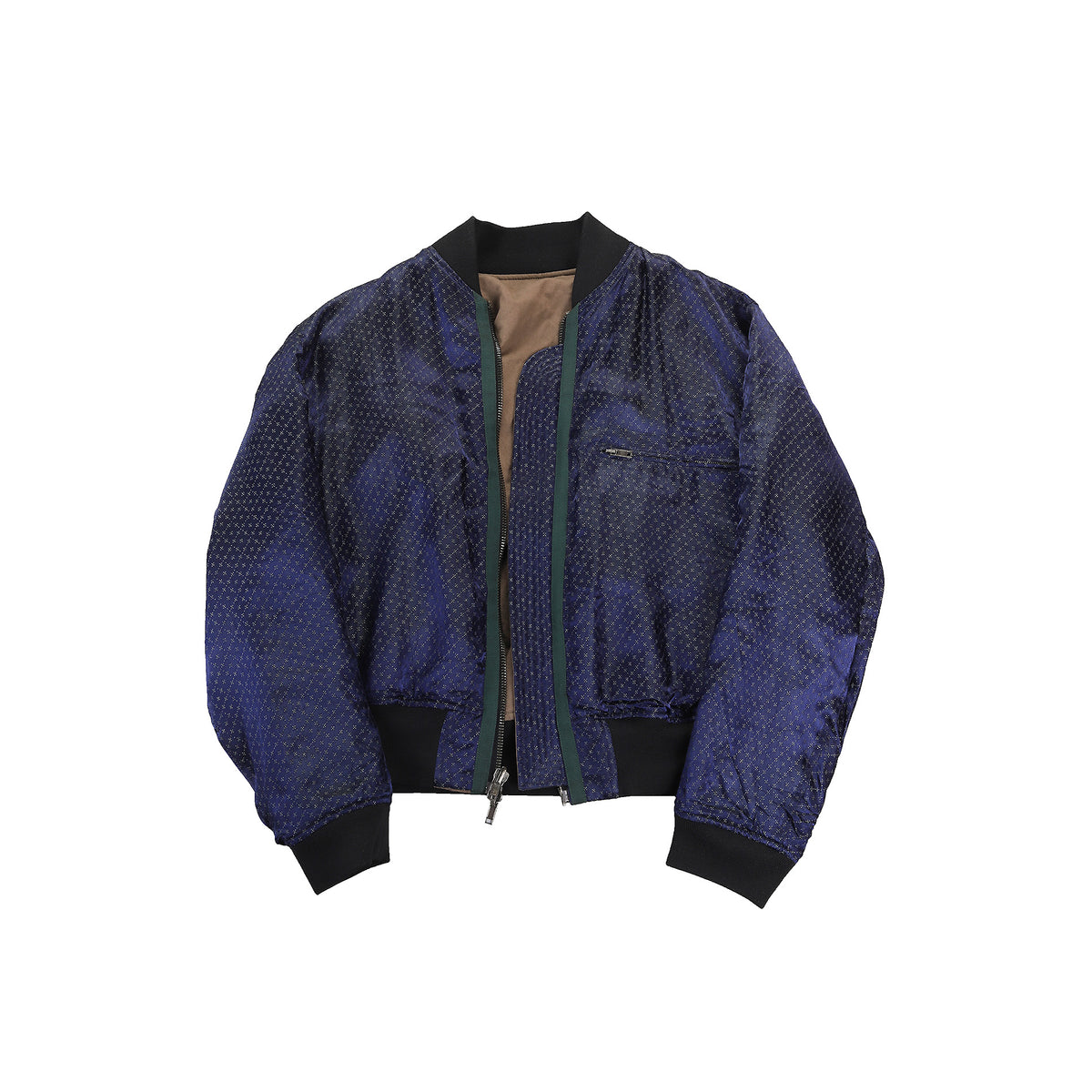 Haider Ackermann SS2014 Brown Reversible Bomber