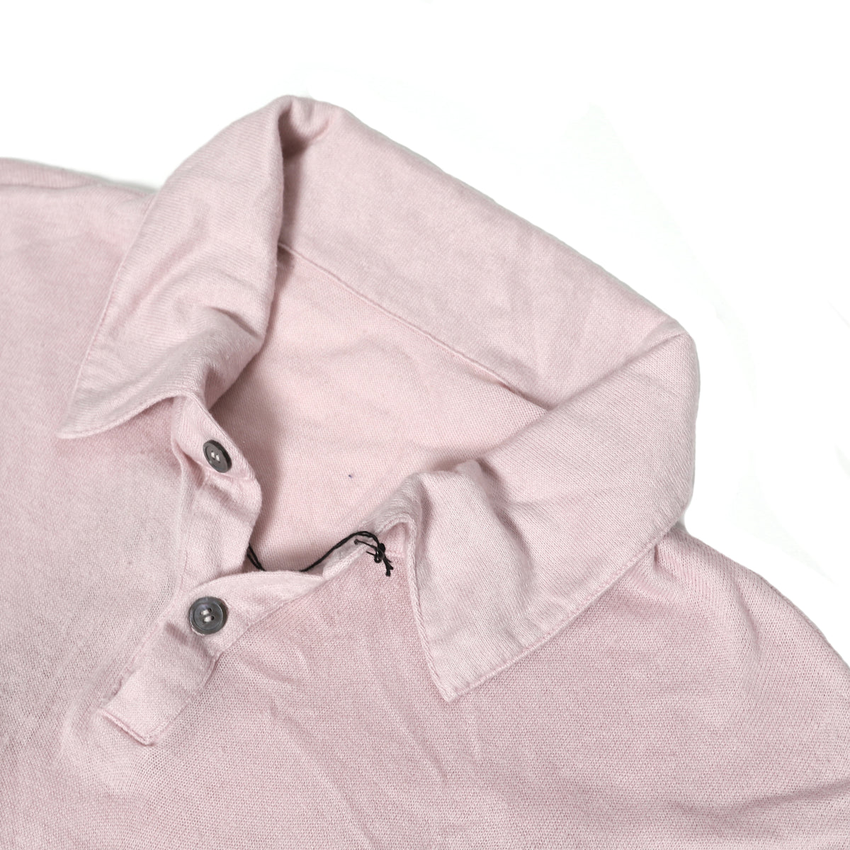 The Elder Statesman Burnt Pink Cashmere Polo