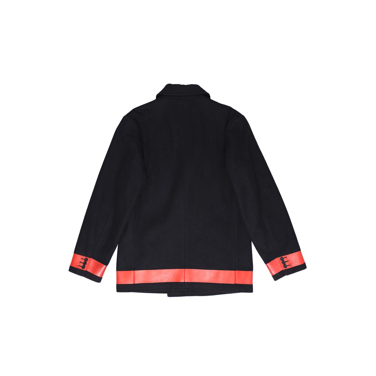 Helmut Lang AW97 Resin Stripe Wool Coat