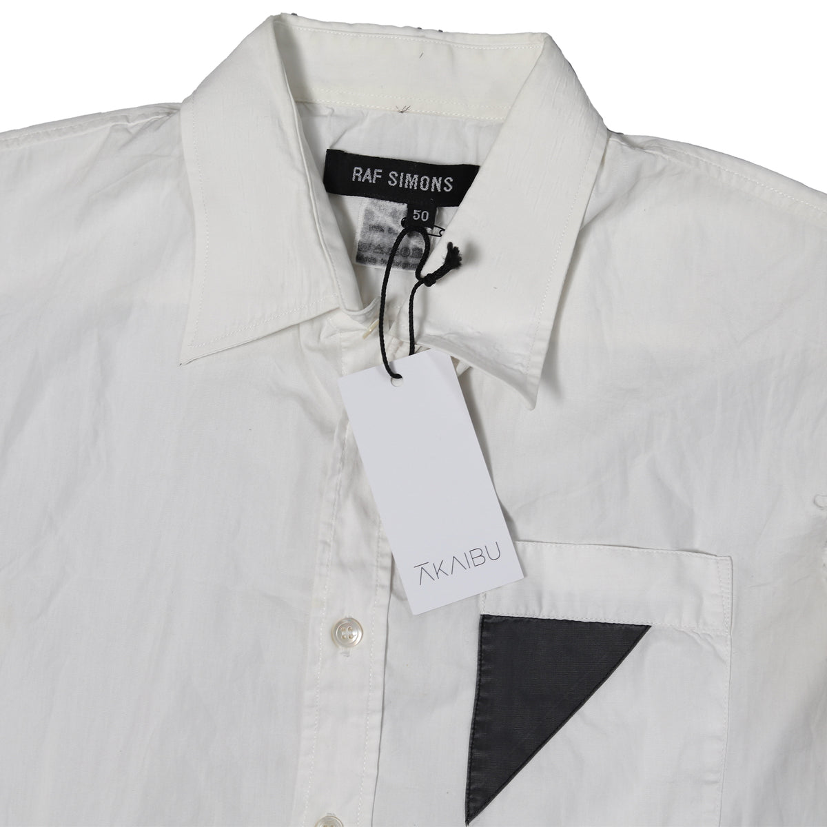 Raf Simons SS98 Black Palms Raw Hem Sleeveless Shirt