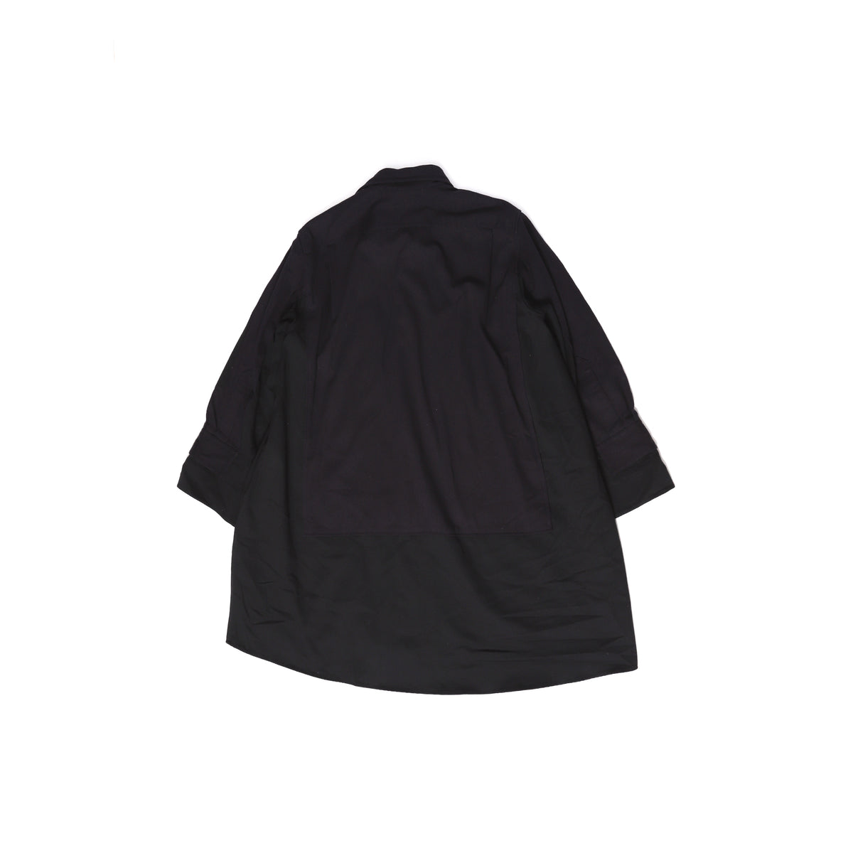 Celine by Phoebe Philo Black Oversized Double Layer Shirt