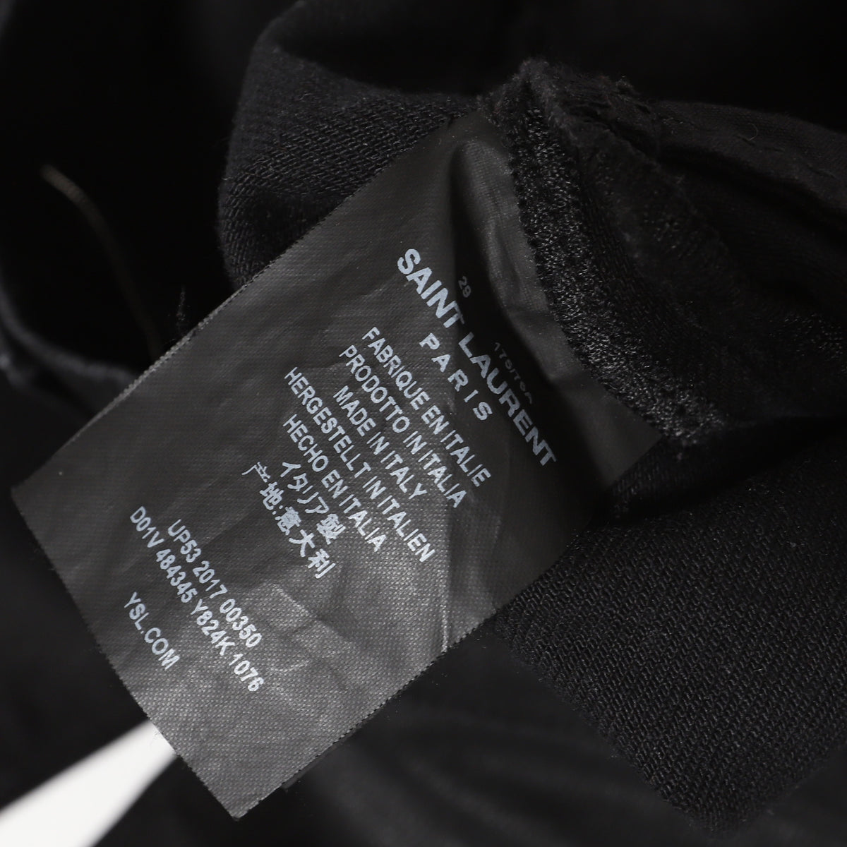 Saint Laurent Paris Waxed Denim