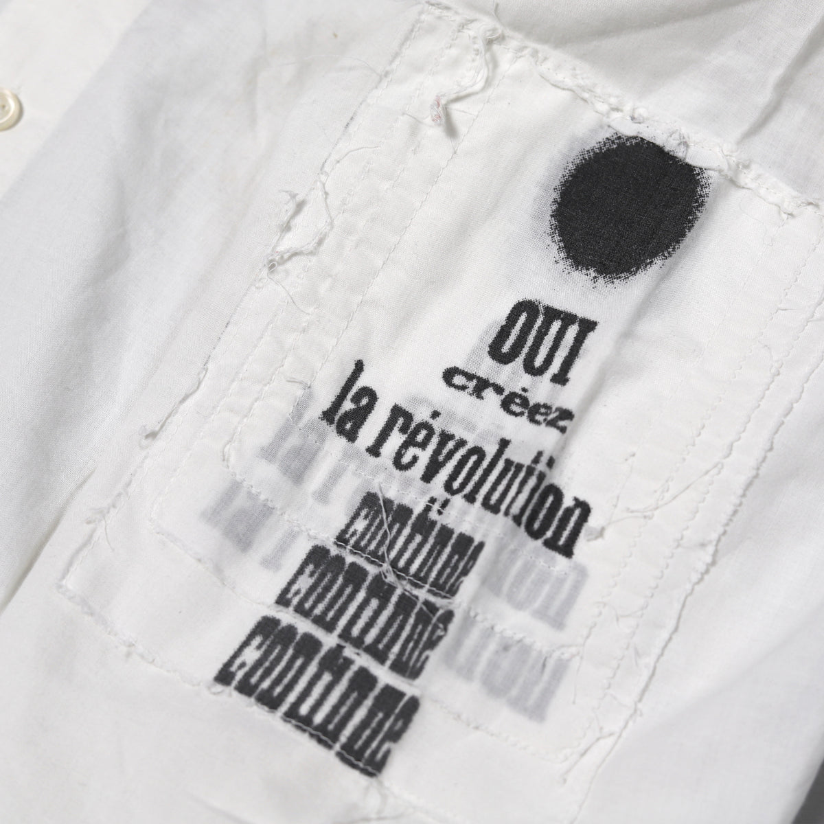 Raf Simons SS02 Patched Short Sleeve Shirt