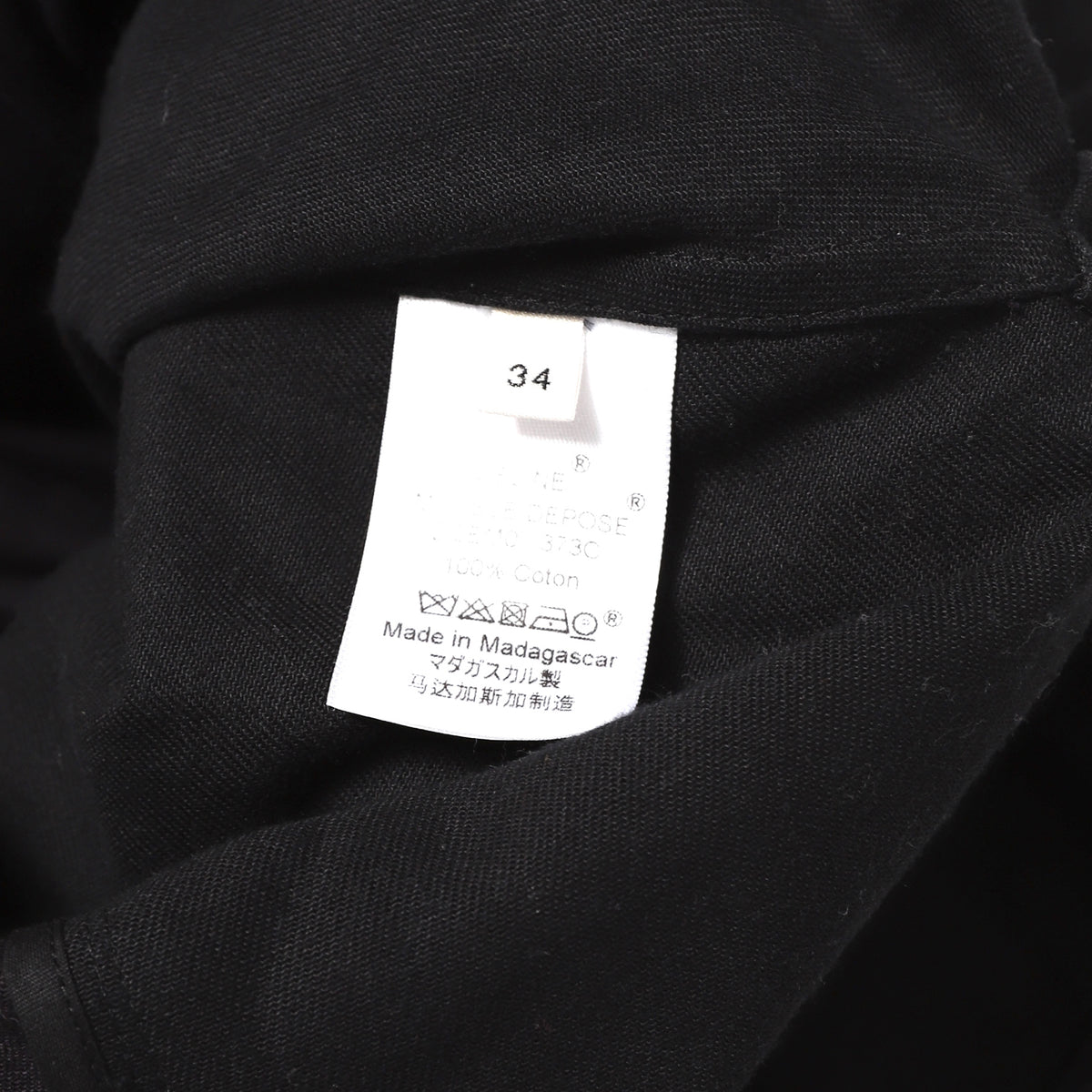 Celine by Phoebe Philo Black Oversized Double Layer Shirt
