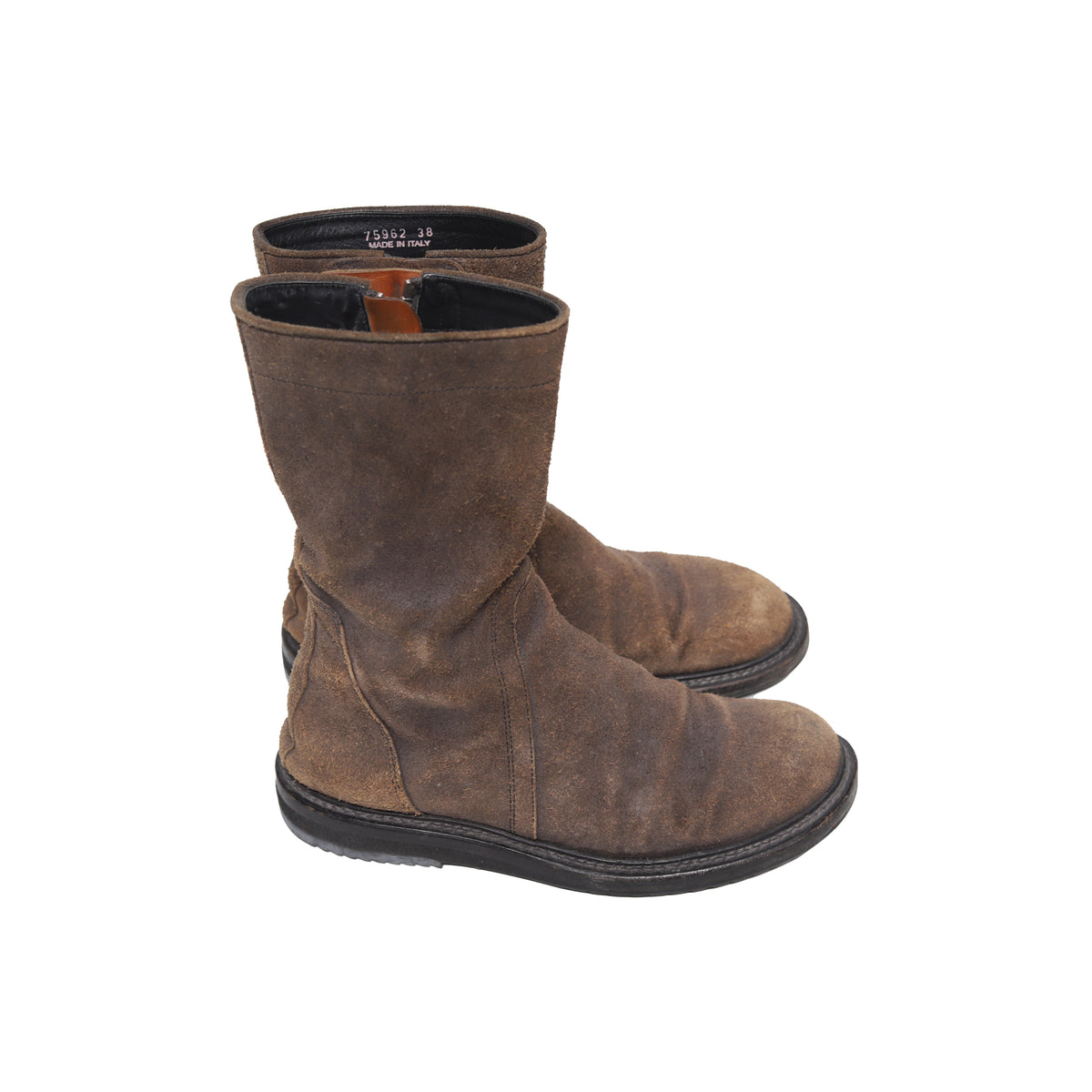 Rick Owens Blistered Leather Creeper Boots