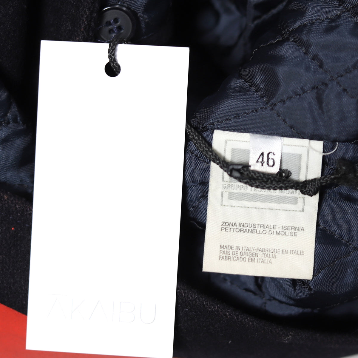 Helmut Lang AW97 Resin Stripe Wool Coat