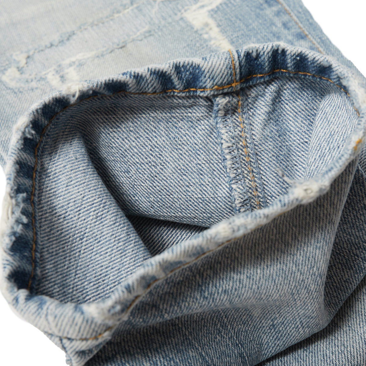 Saint Laurent Paris SS16 Surf Sound Knee Repair Denim