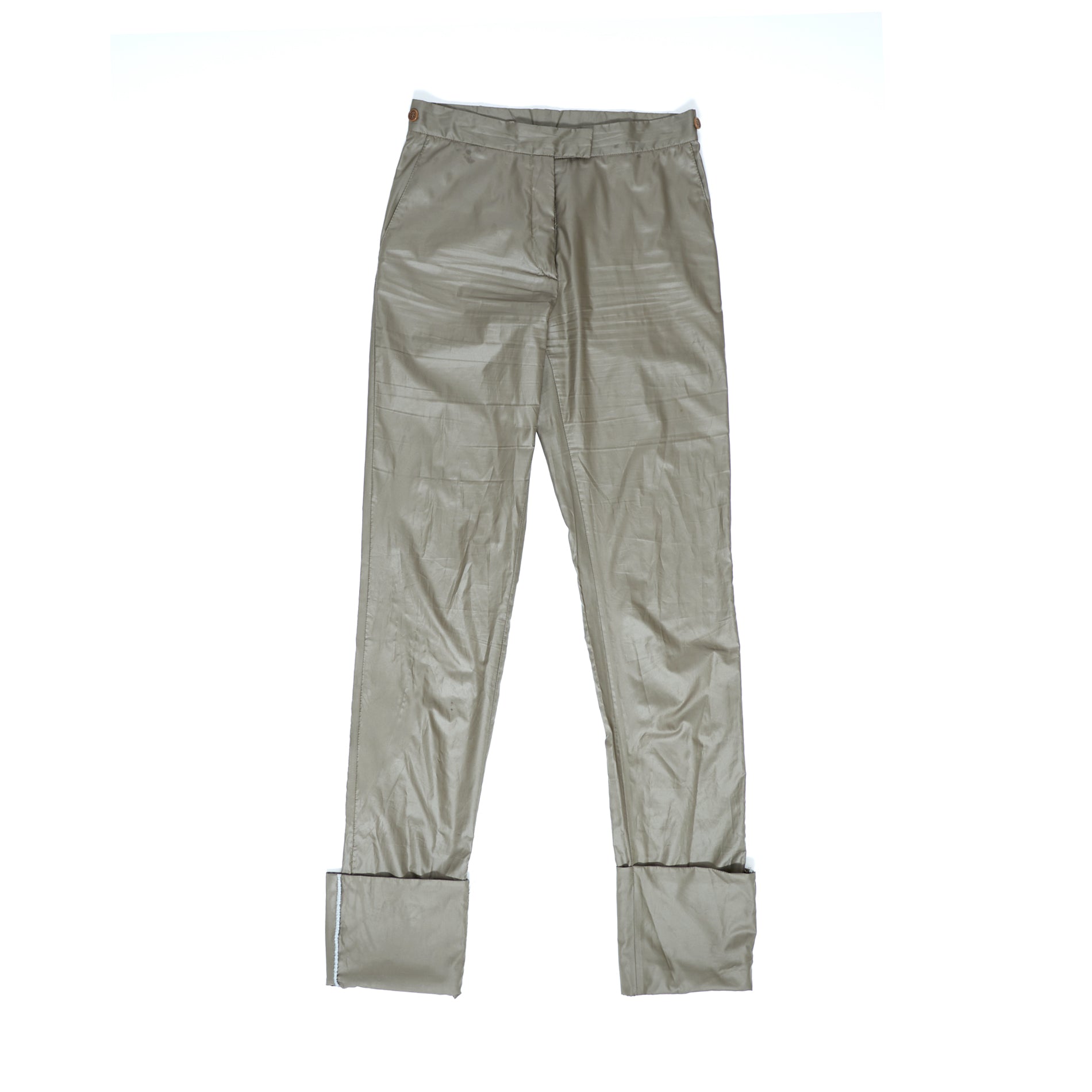 Helmut Lang 90s Turn Up Hem Nylon Pants