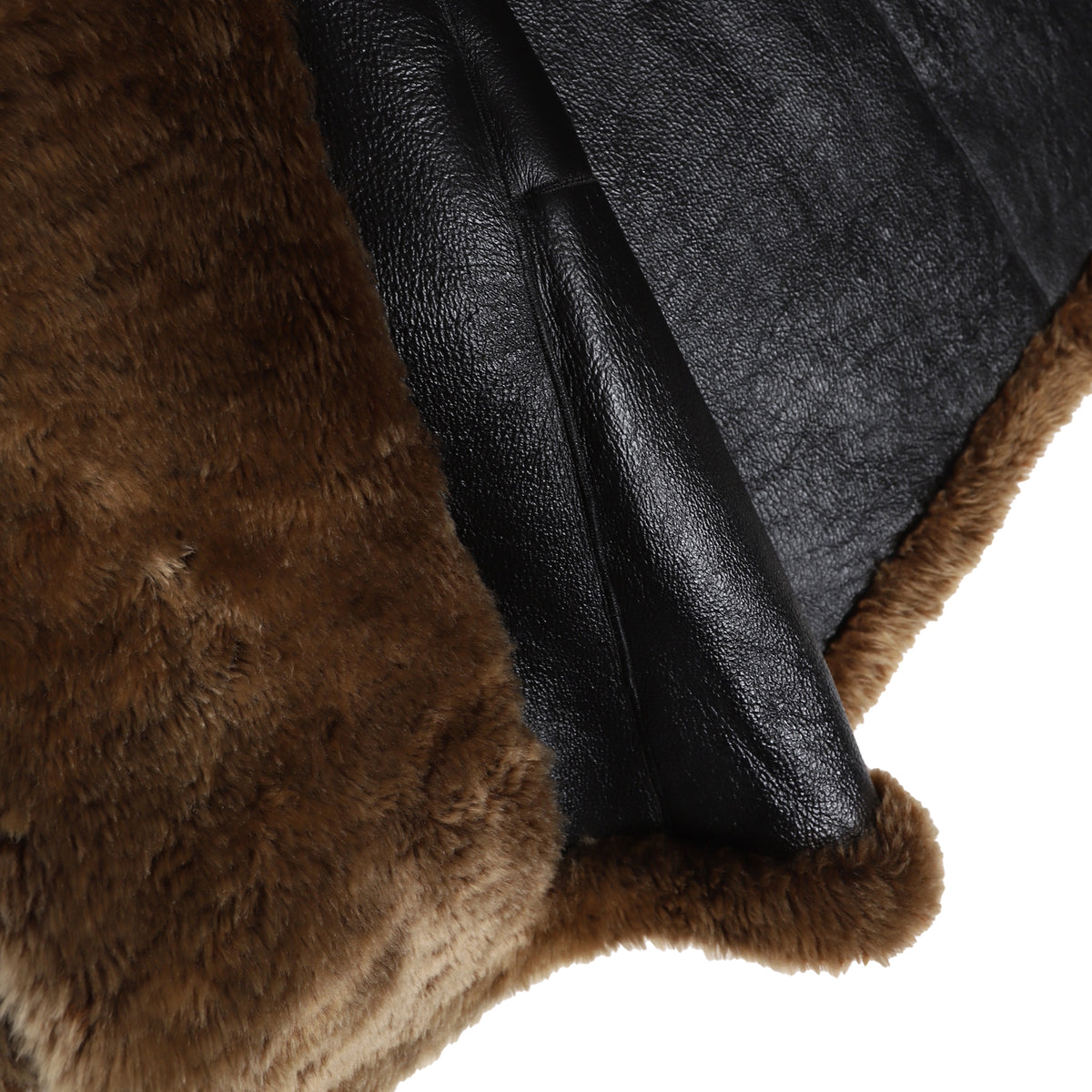 Saint Laurent Paris FW16 Shearling Fur Double Breasted Sample Coat