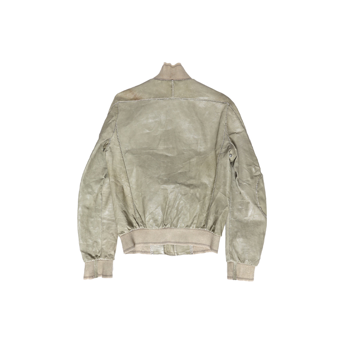 Carol Christian Poell Scarstitch Flight Bomber Leather Jacket