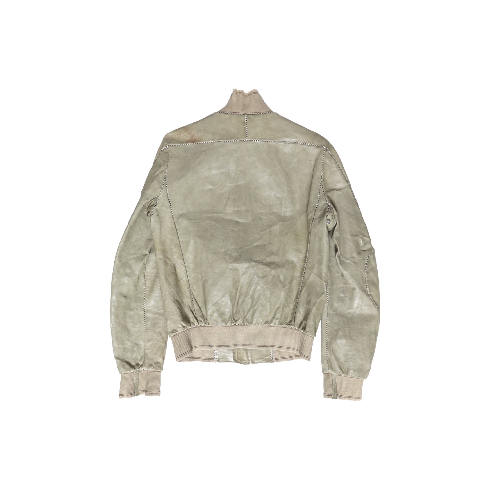 Carol Christian Poell Scarstitch Flight Bomber Leather Jacket