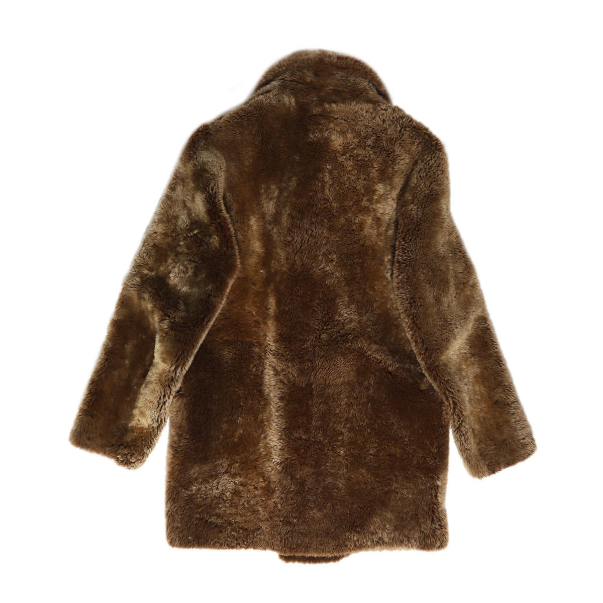 Saint Laurent Paris FW16 Shearling Fur Double Breasted Sample Coat