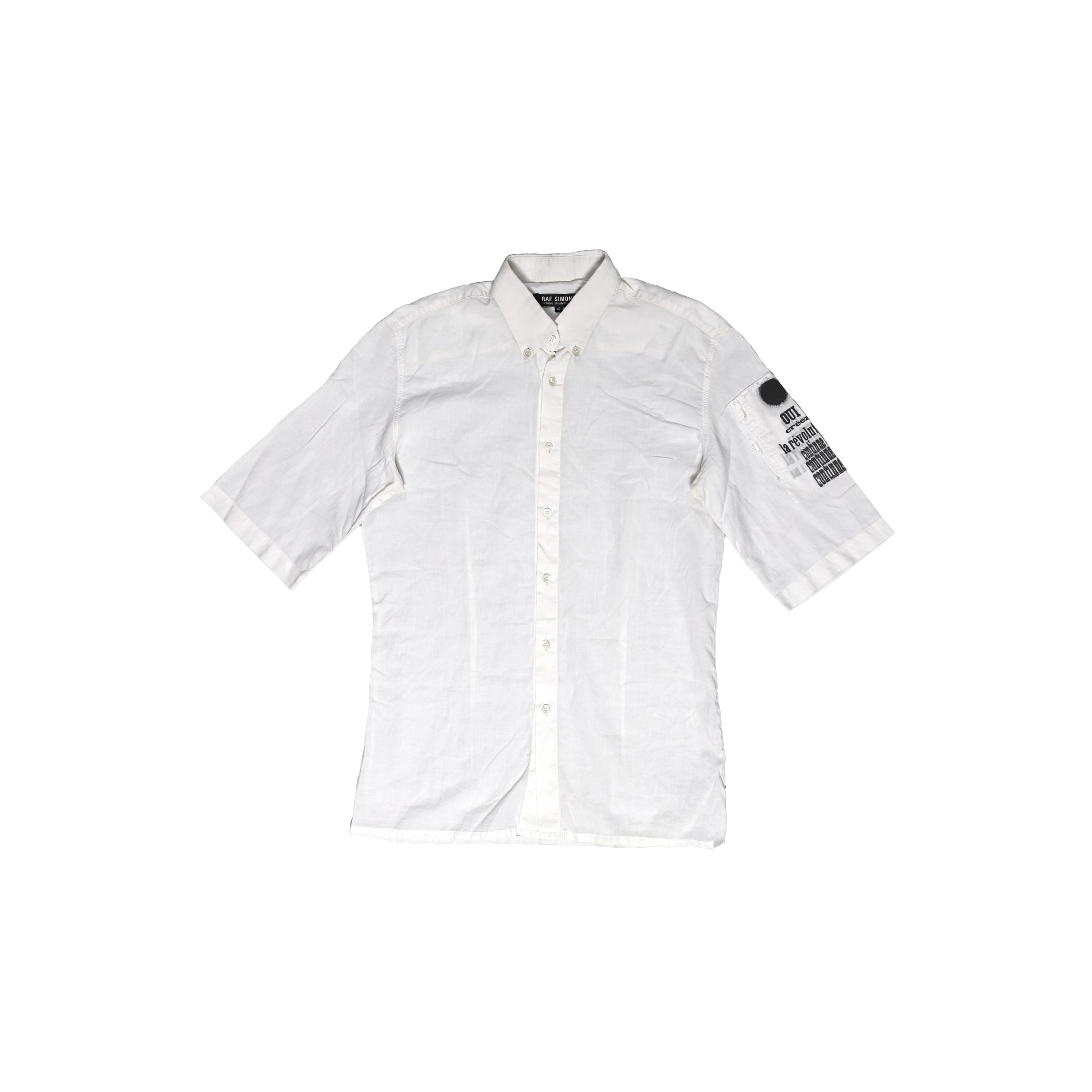 Raf Simons SS02 Patched Short Sleeve Shirt