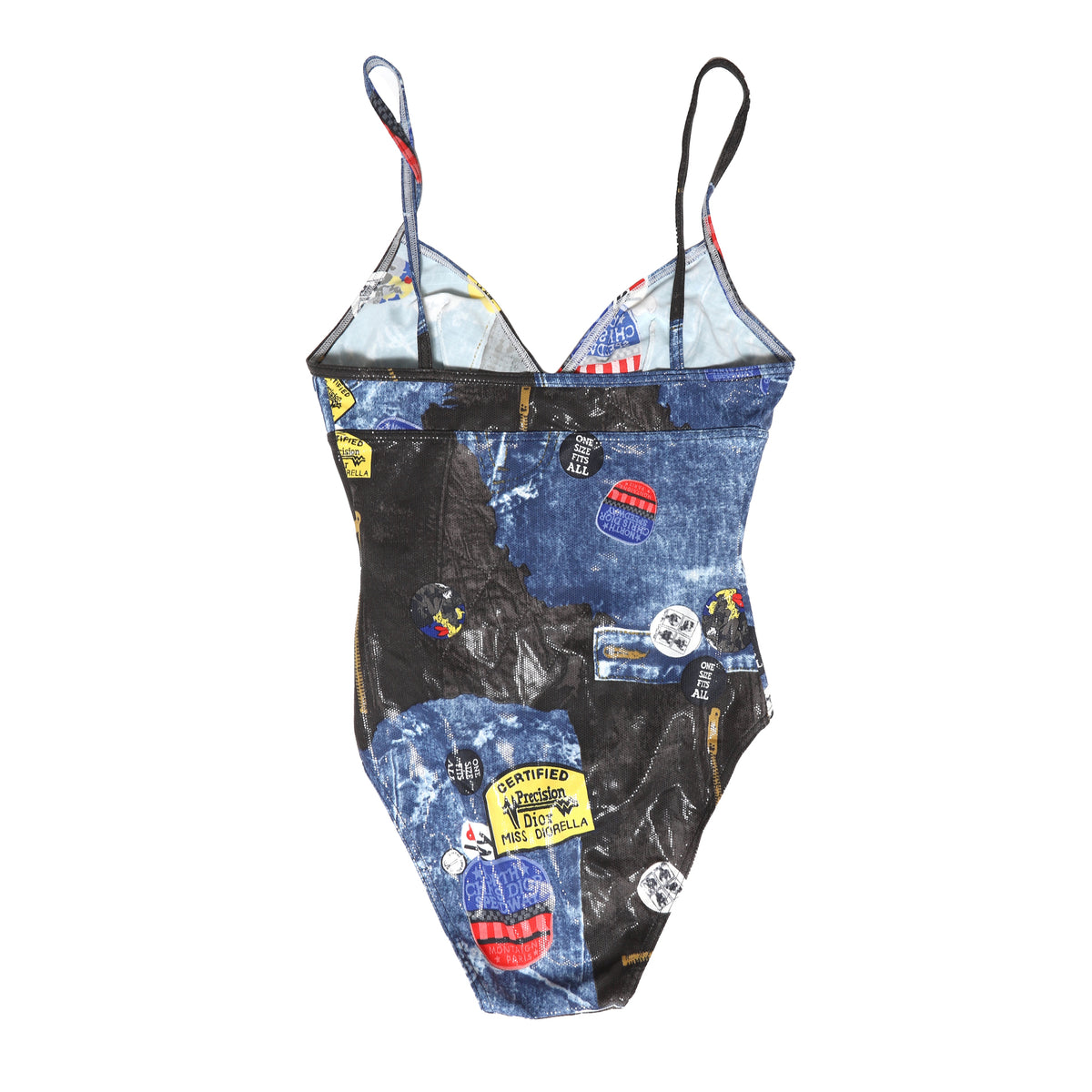 Christian Dior by John Galliano FW01 "Miss Diorella" Shiny Denim Swimsuit