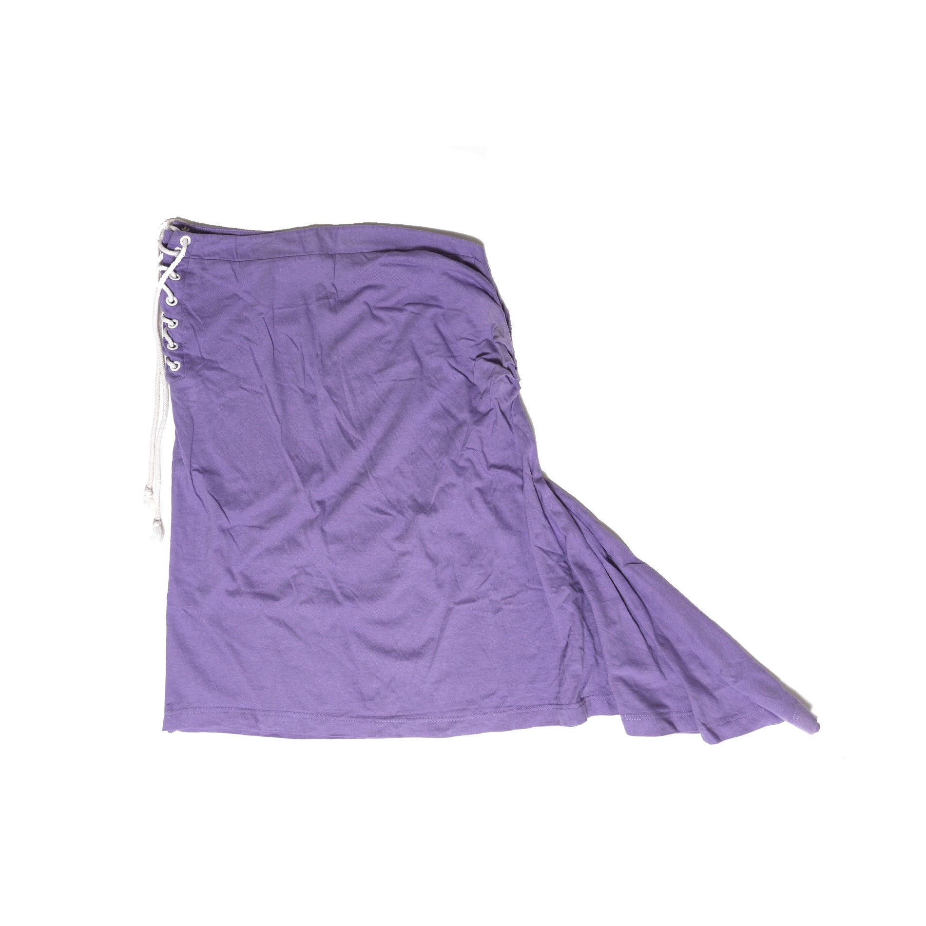 Thierry Mugler 90s Purple Lace-Up Skirt